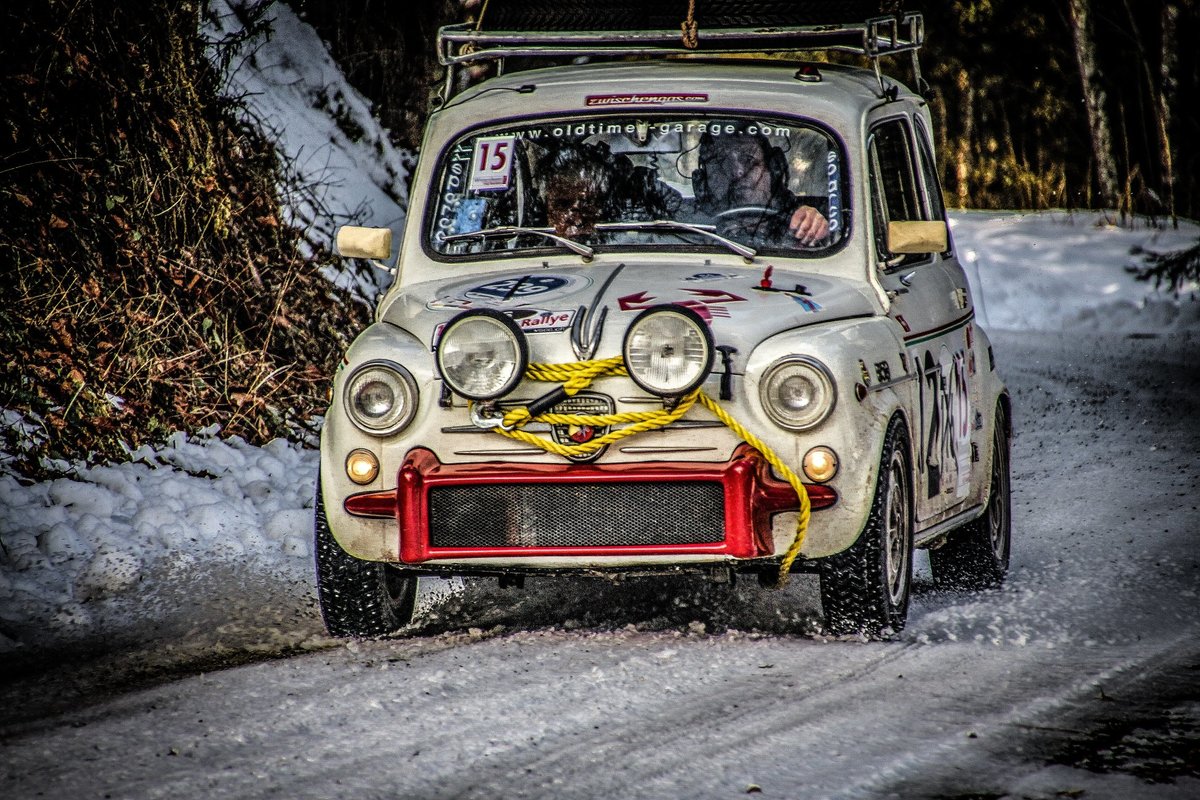 Fiat-Abarth 850 TC (1961) - tapfer, tapfer - Teichalm Winterclassic 2018