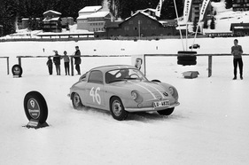 Fiat-Abarth Record Monza (1960) - beim Schneeslalom von Arosa