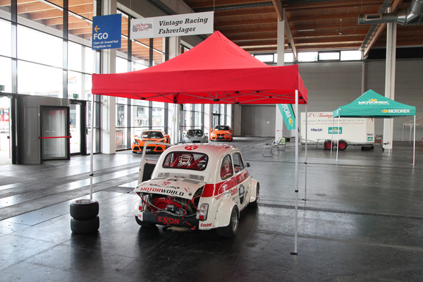 Fiat-Abarth bereits für die Action auf der Rundstrecke - Klassikwelt Bodensee 2016