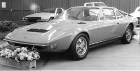 Fiat Coupé Frua (1973) - von Piero Frua, dieselbe Karosserie wurde auch schon auf Basis des Citroën SM gezeigt - am Genfer Automobilsalon von 1973