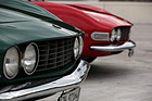 Bild: Fiat Dino 2000 Spider an der Dolder Classics vom Juni 2013 - zwei rare Zweiliter-Spider Seite an Seite