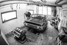 Fiat Dino 2400 Coupé (1972) - Der frisch ausgebaute Motor