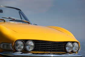 Fiat Dino Spider (1968) - Die Form der vorderen Kotflügel ist eng an den Dino 206 Berlinetta Speciale von Pininfarina angelehnt