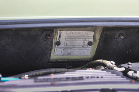 Fiat Multipla (1999) - Typenschild (1999)