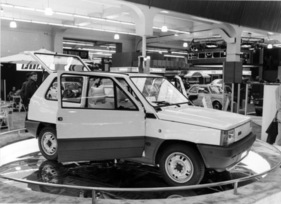 Fiat Panda 45 (1980) - Weltpremiere/Attraktion auf dem Fiat-Stand mit 903-cm3-Motor aus dem Fiat 127 - Genfer Autosalon 1980