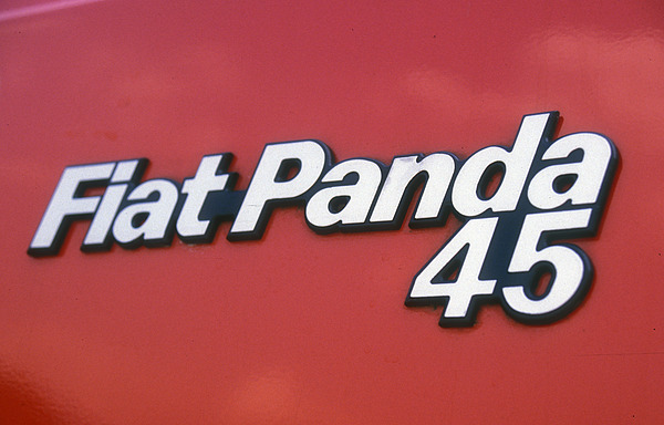 Fiat Panda 45 (1983) - schörkelloser Schriftzug
