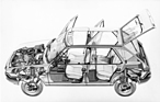 Fiat Ritmo (1978) - Durchsichtszeichnung
