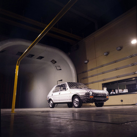 Fiat Ritmo (1978) - Serienversion im Windkanal