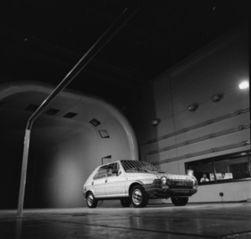 Fiat Ritmo (1978) - Serienversion im Windkanal
