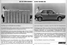 Fiat Ritmo (1979) - Werbung - der Ritmo behalt Sie wie rohe Eier