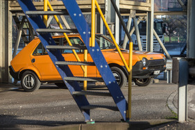 Fiat Ritmo 75 CL (1981) - typisch für die Zeit, die Lackierung in Orange