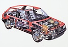 Fiat Ritmo Abarth 130 TC (1983) – Schnittzeichnung