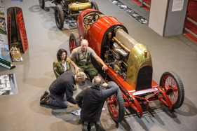 Fiat S 76 (1911) - als Konkurrent zum Blitzen-Benz gebaut - Rétromobile Paris 2016