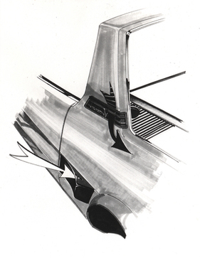 Fiat X 1/9 (1972) – Luftein- und -auslässe in der Karosserie
