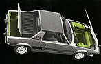 Fiat X 1/9 (1976) - "Special"-Modell - Kofferraum vorne und hinten