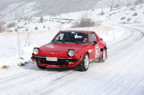 Fiat X1/9 (1979) an der Rallye Monte Carlo Historique 2015