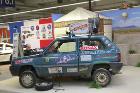 Fiat panda 1000 (1993) - nahm ander Mongol-Rallye 2017 teil (Techno Classica 2018)
