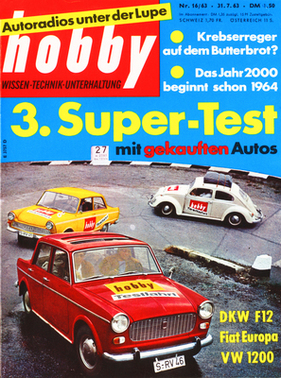 Fiat vs. VW vs. DKW im hobby Super-Test - Cover
