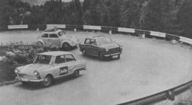 Fiat vs. VW vs. DKW im hobby Super-Test - Ein Privat-Bergrennen mit Massenstart über 5 Kilometer am Gotthard.