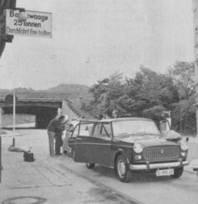 Fiat vs. VW vs. DKW im hobby Super-Test - Sandsäcke mussten die Differenz zum zulässigen Gesamtgewicht ausgleichen.