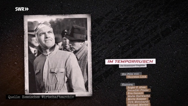 Filmausschnitt "Die Rosemeyer-Tragödie" - SWR