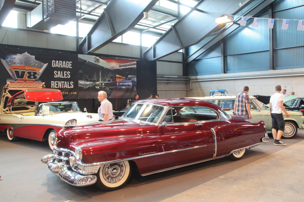 Fliessende und oppulente Formen bei diesem Cadillac in der Amerikaner-Halle - Swiss Classic World Luzern 2018