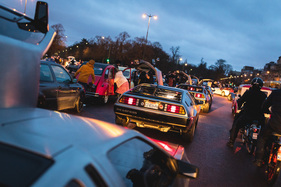 Gullwing cars always stand out - Impressions of the "Traversée de Paris Hivernale" 2019