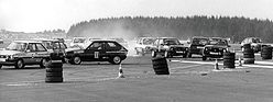 Fly & Drive - Chaos beim Formel Fiesta Cup in der Startrunde beim Sieferland-Flugplatzrennen 1983