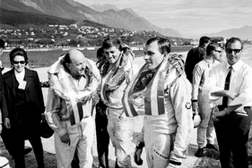 Fly & Drive - Flugplatzfest Innsbruck 1968 Sieger Sepp Greger, Johannes Ortner und Dieter Quester Fly & Drive - Flugplatzfest Innsbruck 1968 Sieger Sepp Greger, Johannes Ortner und Dieter Quester