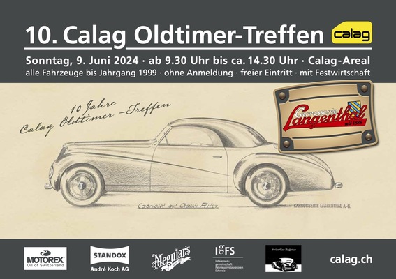 Flyer 10th Calag Oldtimer Meeting 2024