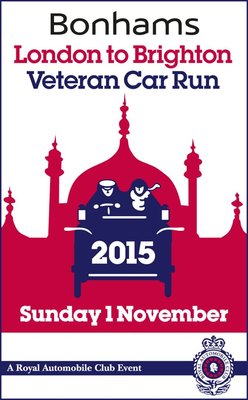 Bild: Flyer der Bonhams London to Brighton Veteran Car Run 2015