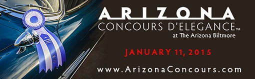 Flyer vom Arizona Concours d'Elegance am 11. Januar 2015