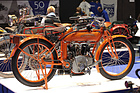 Flying Merkel Model 675 (1915) - innovatives Motorrad mit teleskopischer Allradfederung und lastabhängiger Ölversorgung - Bremen Classic Motorshow 2019