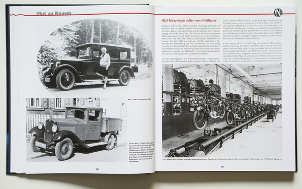 Fokus auf das Motorrad - Buch "Die NSU-Story - Alle Autos und Motorräder aus Neckarsulm"