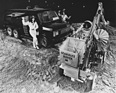 Bild: Ford "3001 Space Transit" (1979) - zusammen mit dem Star Dust Rover "auf dem Mond" an der London Custom Car Show 1979