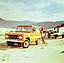 Ford Bronco (1976) - Der Bronco in der Wüste in Gesellschaft zweier Buggies (© Ford Archiv / Werk, 1976) Ford Bronco (1976) - Der Bronco in der Wüste in Gesellschaft zweier Buggies (© Ford Archiv / Werk, 1976)