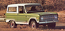 Ford Bronco (1977) - Unterwegs auf einem Feldweg (© Ford Archiv / Werk, 1977) Ford Bronco (1977) - Unterwegs auf einem Feldweg (© Ford Archiv / Werk, 1977)