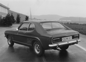 Ford Capri 1300 GT (1969) - Heckansicht des getesteten 1300 GT