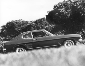 Ford Capri (1969) - die Lüftungsöffnungen vor der Hinterachse waren ohne Funktion - reines Design