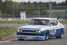 Ford Capri (1973) - Vintage Demo Racing hinter den Hallen - Klassikwelt Bodensee 2023