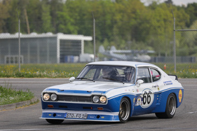 Ford Capri (1973) - Vintage Demo Racing hinter den Hallen - Klassikwelt Bodensee 2023