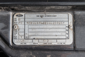 Ford Capri 2.8 Injection (1982) - Fahrgestellnummer