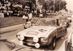 Ford Capri RS 2600 (1971) - am Start der Bulgarien Rallye 1972