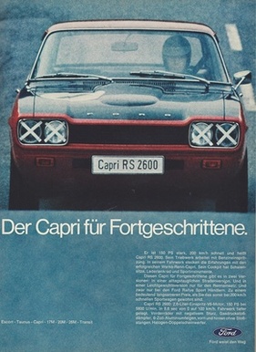 Ford Capri RS 2600 (1971) - die ideale Basis für Motorsporterfolge