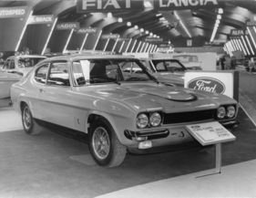Ford Capri RS 2600 (1973) - strärkste Ausführung des Kölner Capris - am Genfer Automobilsalon von 1973