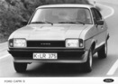 Ford Capri S (1977) - Capri II S-Modell von schräg vorne in voller Fahrt