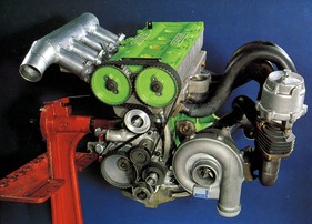 Ford Capri Turbo (1978) - Motor mit Turbolader von KKK für den 78-er-Renn-Capri von Zakspeed Ford Capri Turbo (1978) - Motor mit Turbolader von KKK für den 78-er-Renn-Capri von Zakspeed