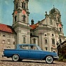 Image: Ford Consul 315 (1961) - in front of church walls in Zurich