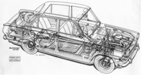 Ford Cortina (1962) - Durchsichtszeichnung