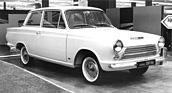 Ford Cortina (1962) - bei der Präsentation des Consul-Cortina in Paris 1962